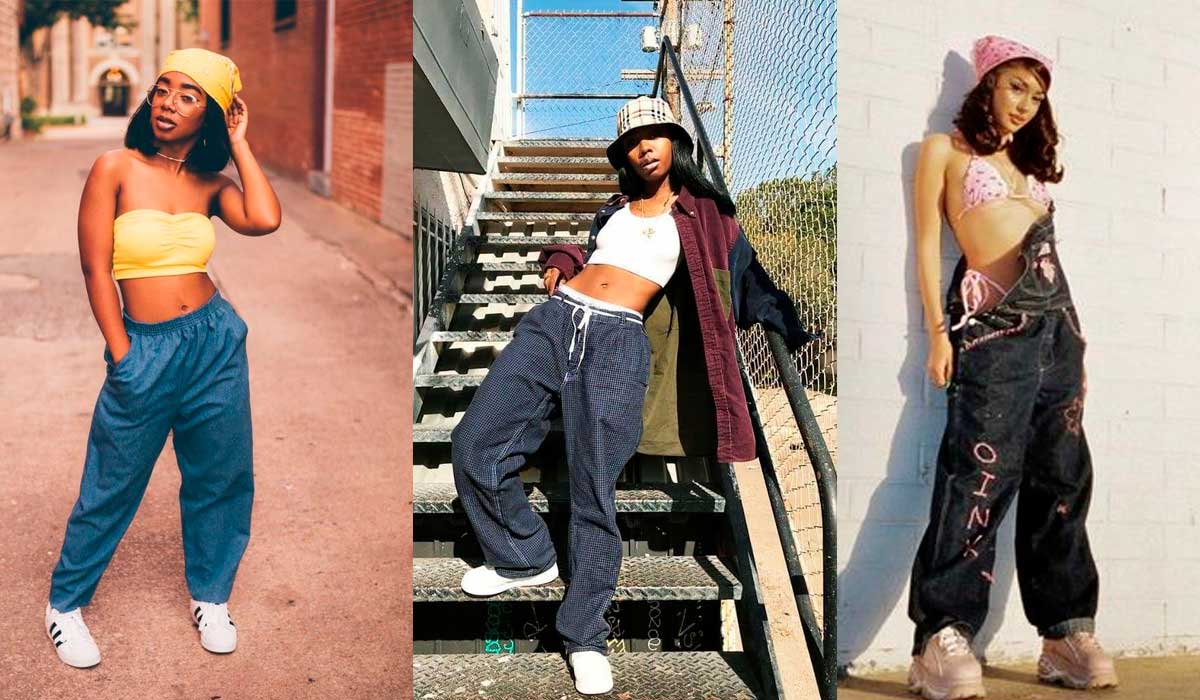 look feminino hip hop anos 80