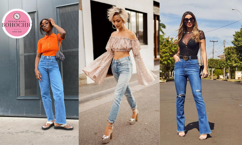 looks com calça jeans