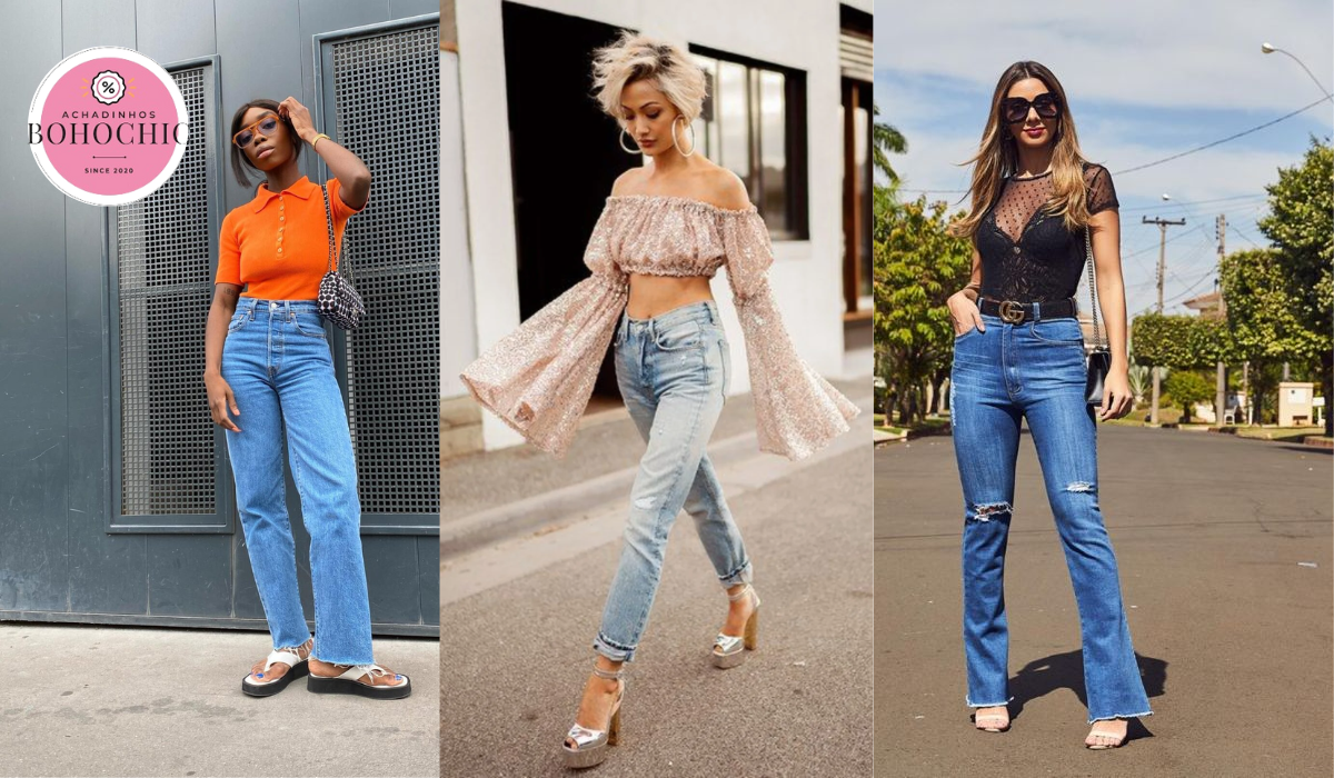 looks com calça jeans