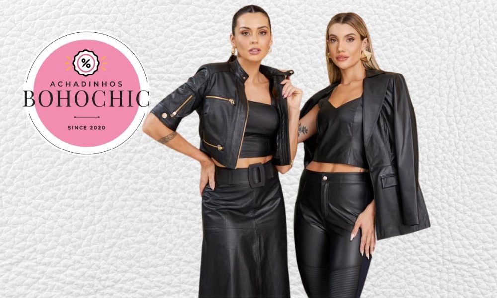 Roupas de couro feminina - Achadinhos Bohochic