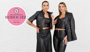 Roupas de couro feminina - Achadinhos Bohochic
