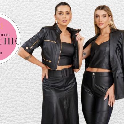 Roupas de couro feminina - Achadinhos Bohochic