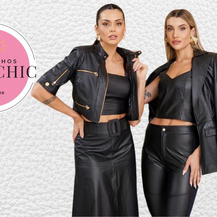 Roupas de couro feminina - Achadinhos Bohochic