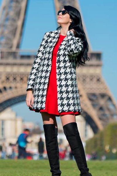 estampa pied de poule - Achadinhos Bohochic