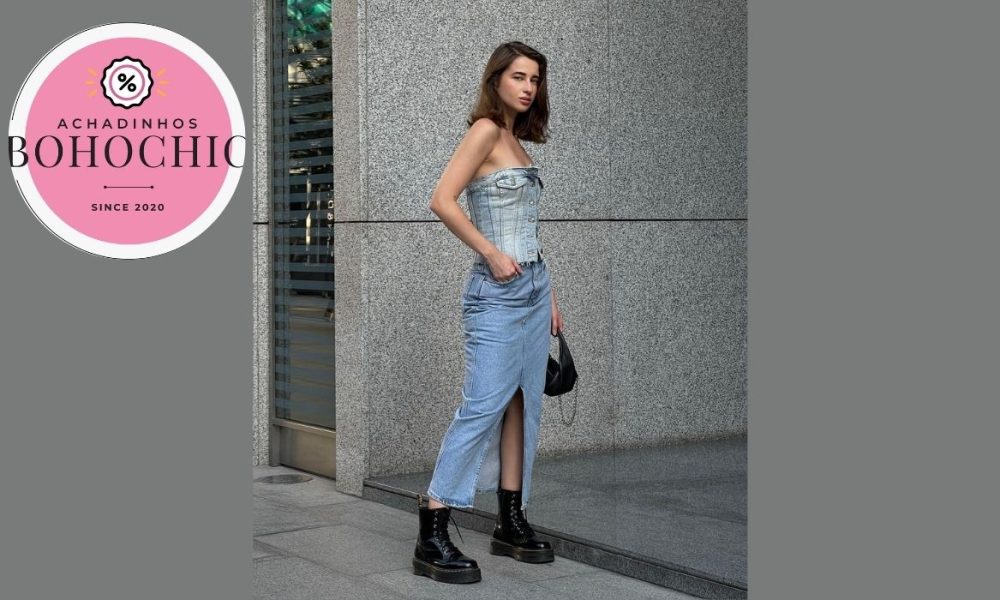 Bota coturno feminino - Achadinhos Bohochic