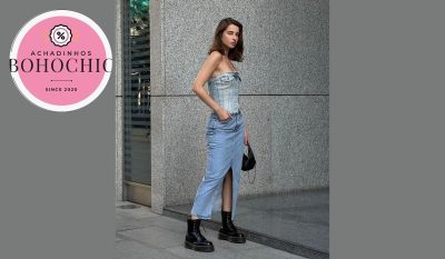 Bota coturno feminino - Achadinhos Bohochic