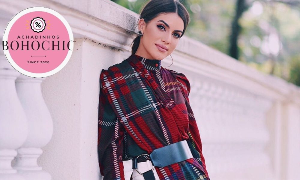 Roupa feminina xadrez - Achadinhos Bohochic