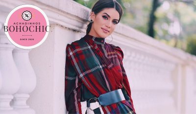 Roupa feminina xadrez - Achadinhos Bohochic