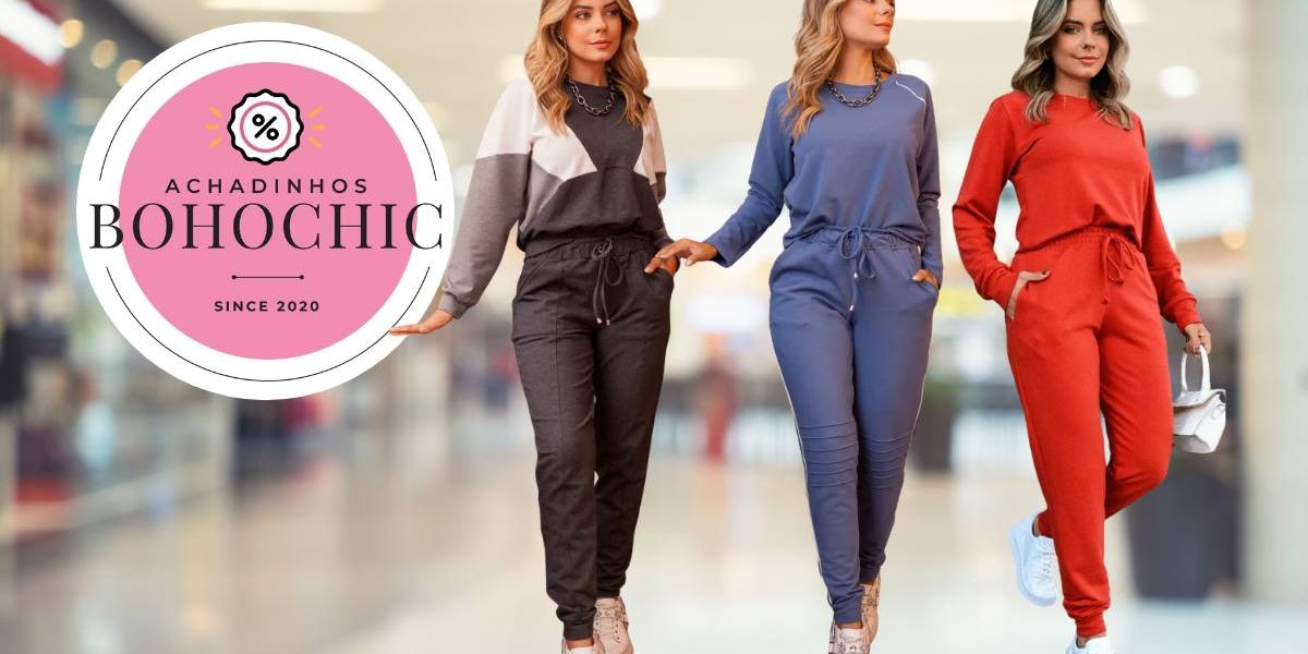 Look moleton feminio - Achadinhos Bohochic
