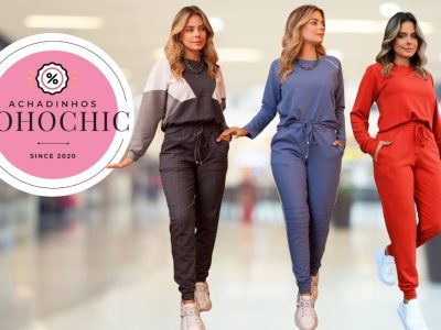 Look moleton feminio - Achadinhos Bohochic