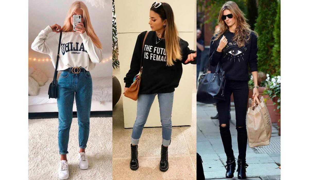 Look moletom feminio - Achadinhos Bohochic