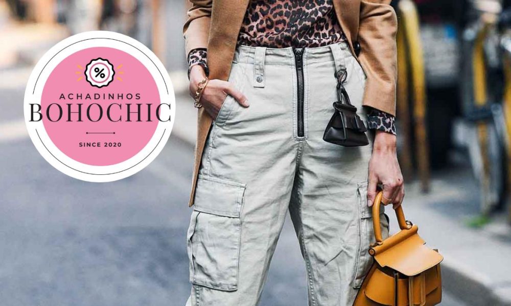 Calça cargo feminina - Achadinhos Bohochic