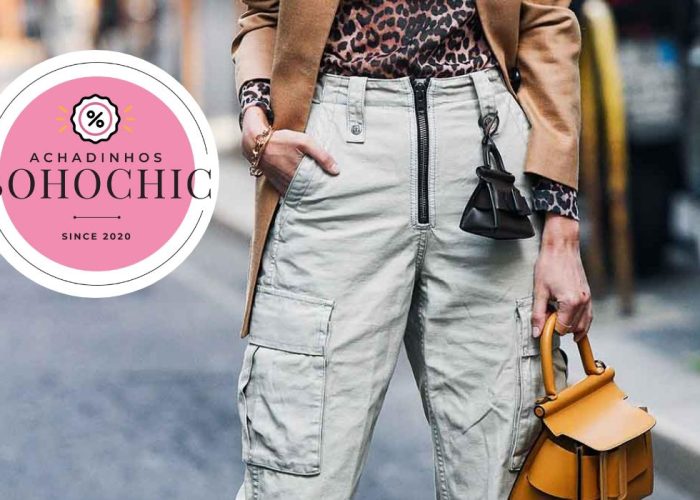 Calça cargo feminina - Achadinhos Bohochic