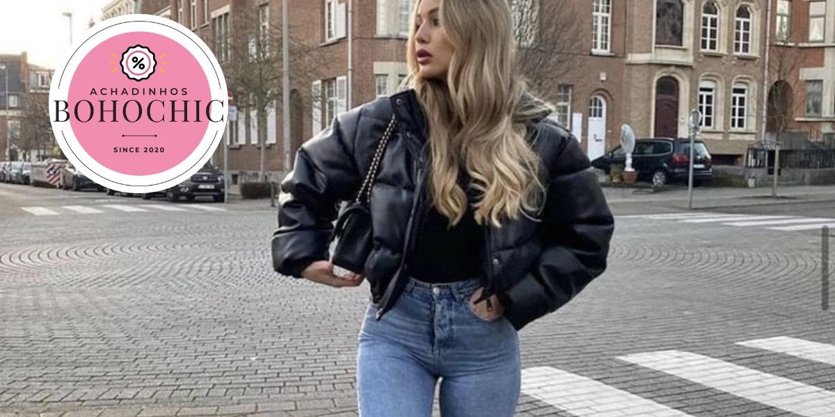 Jaqueta puffer feminina - Achadinhos Bohochic
