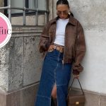 Saia longa jeans - Achadinhos Bohochic