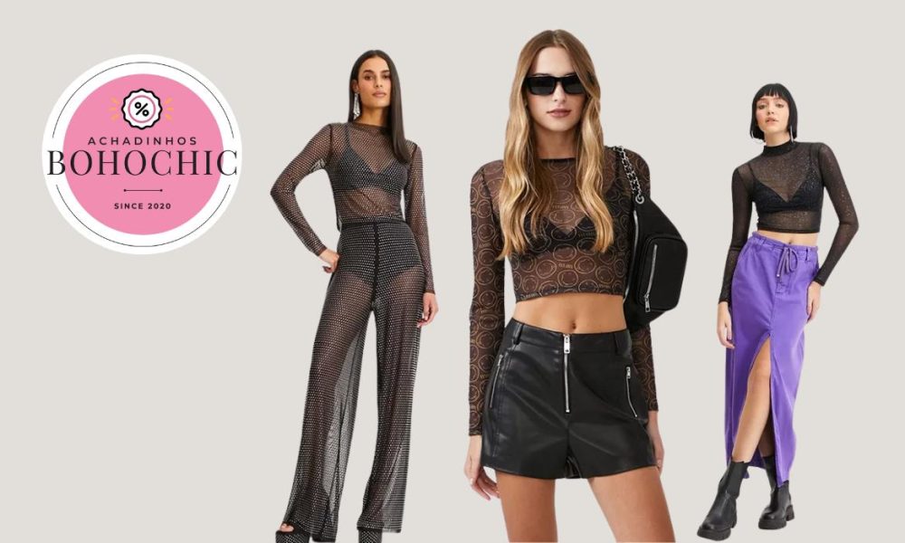 Looks transparentes - Achadinhos Bohochic