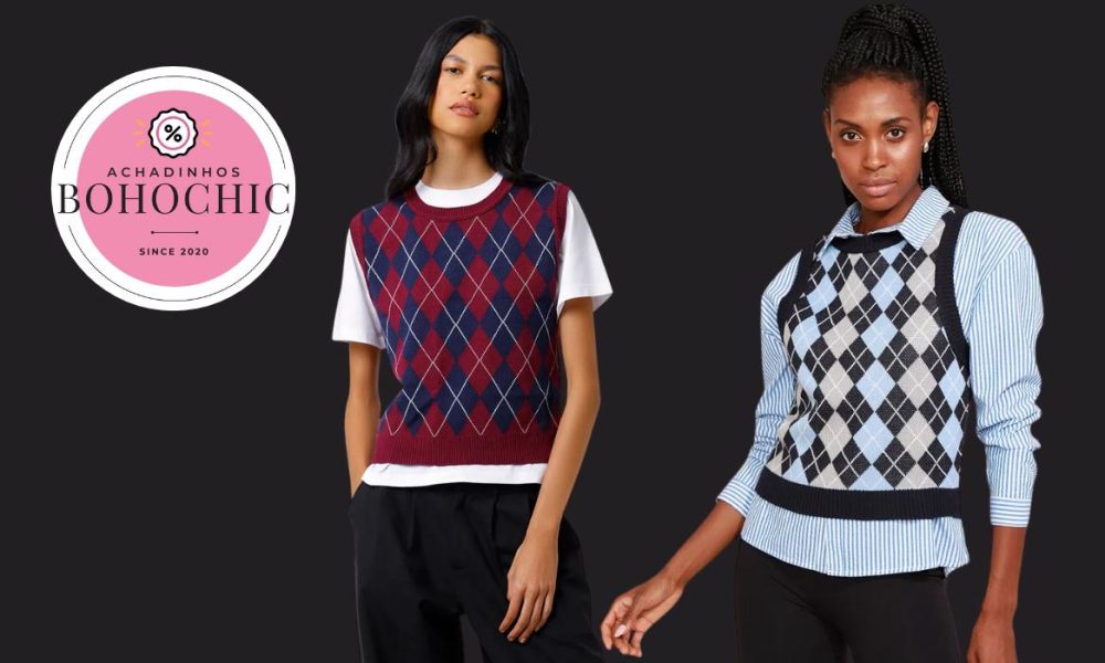Xadrez Argyle - Achadinhos Bohochic