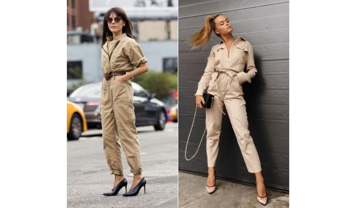 Macacão utilitário feminino -Achadinhos Bohochic