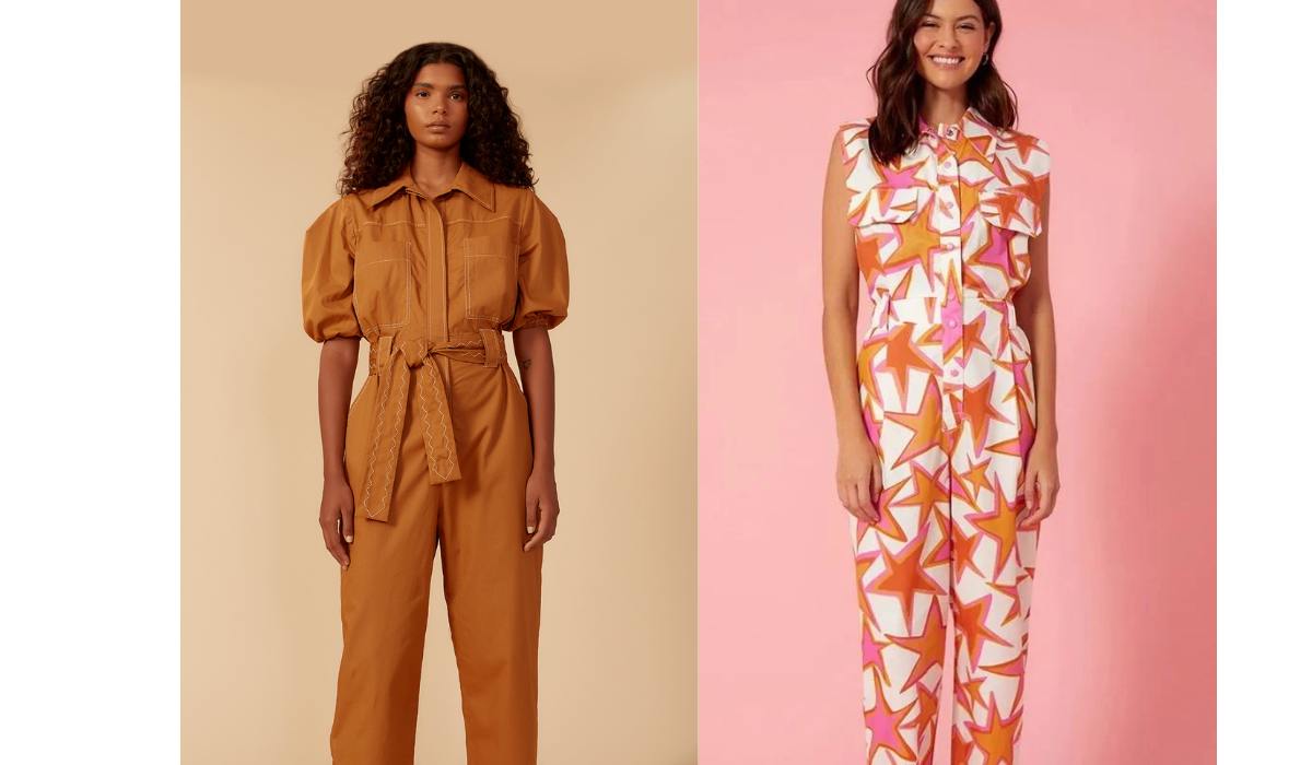 Macacão utilitário feminino -Achadinhos Bohochic