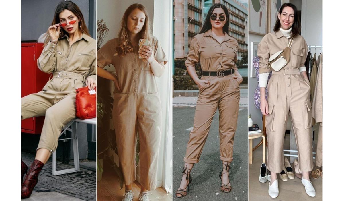 Macacão utilitário feminino -Achadinhos Bohochic