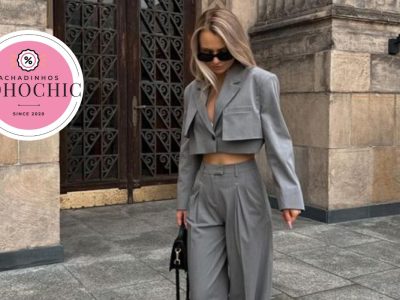 Blazer cropped - Achadinhos Bohochic