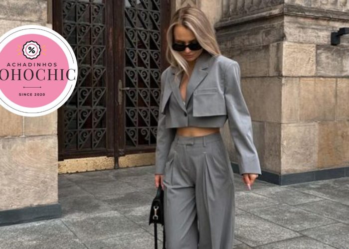 Blazer cropped - Achadinhos Bohochic