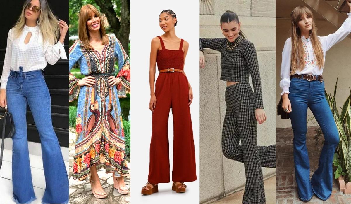 moda dos anos 70 feminina - Achadinhos Bohochic