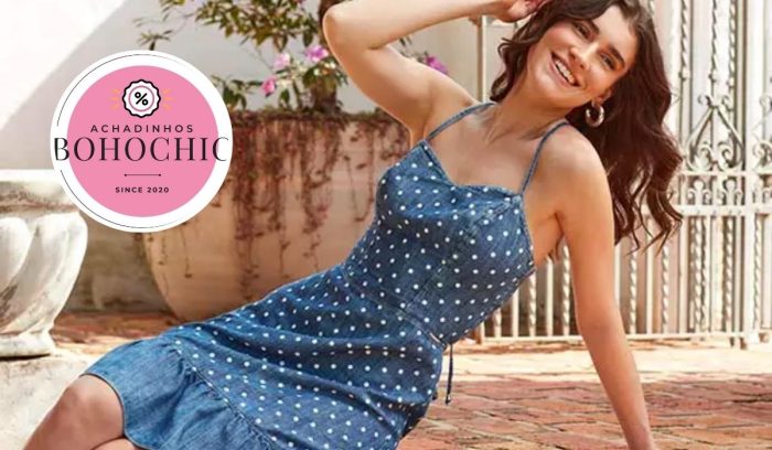 Vestido curto feminino - Achadinhos Bohochic