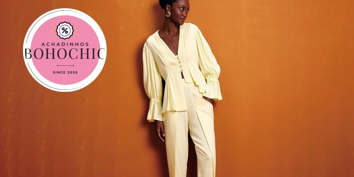 blazer feminino alfaiataria - Achadinhos Bohochic