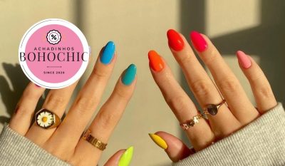 Unhas coloridas - Achadinhos Bohochic