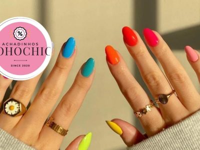 Unhas coloridas - Achadinhos Bohochic