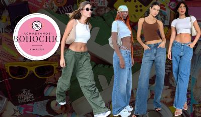Calça cintura baixa - Achadinhos Bohochic