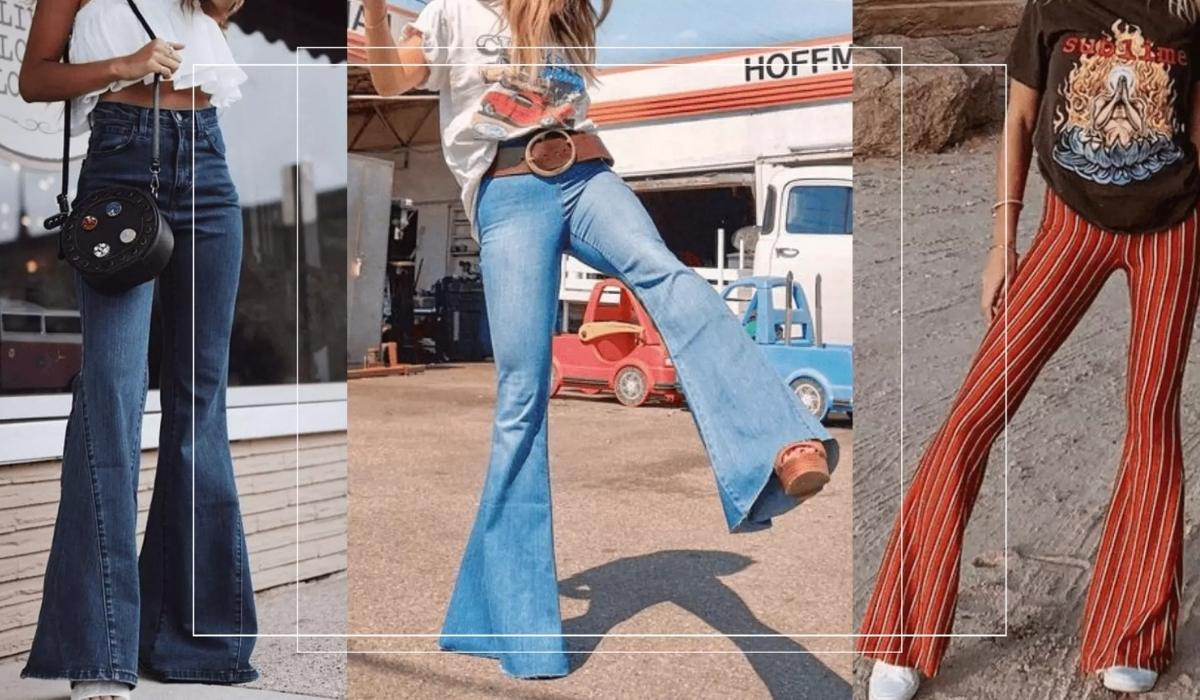 Calça flare feminina - Achadinhos Bohochic