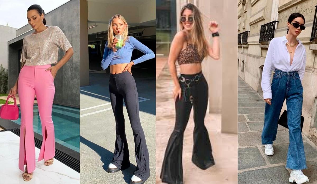 Calça flare feminina - Achadinhos Bohochic
