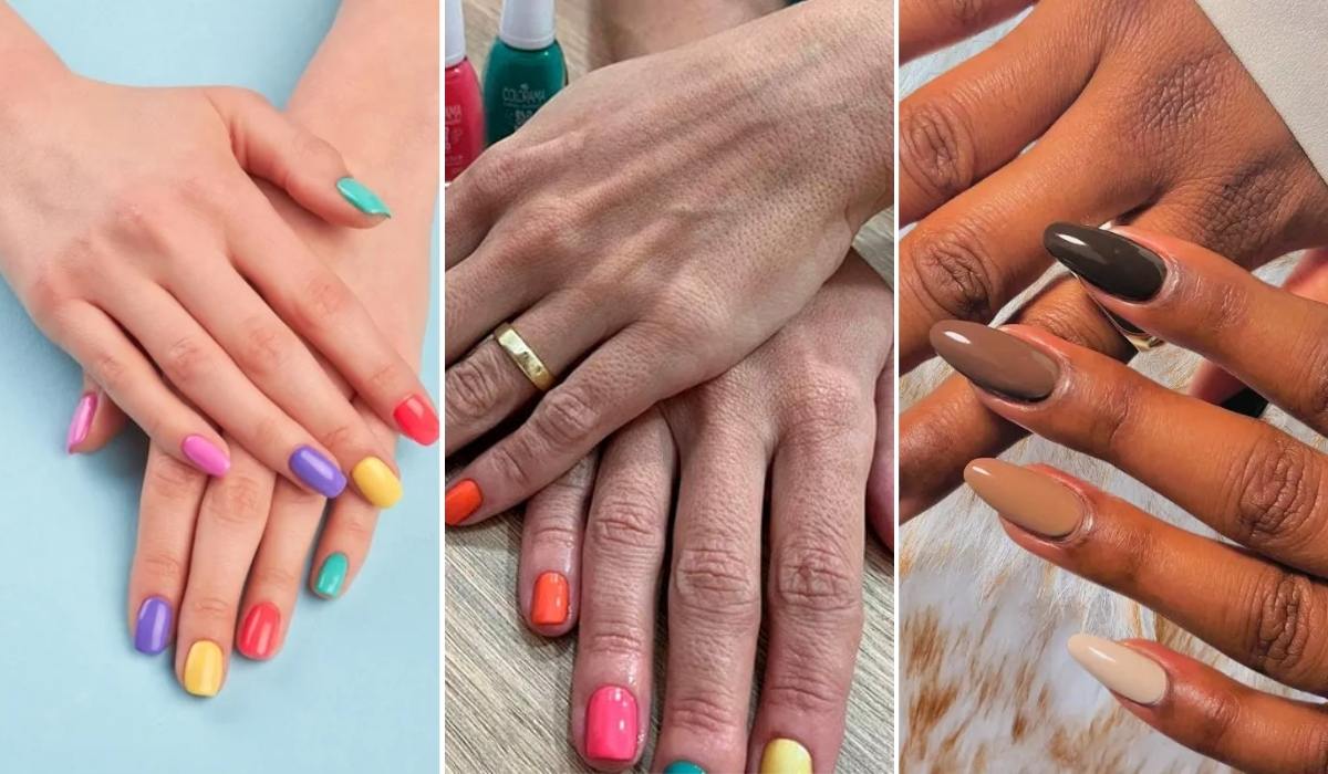 Unhas coloridas - Achadinhos Bohochic 