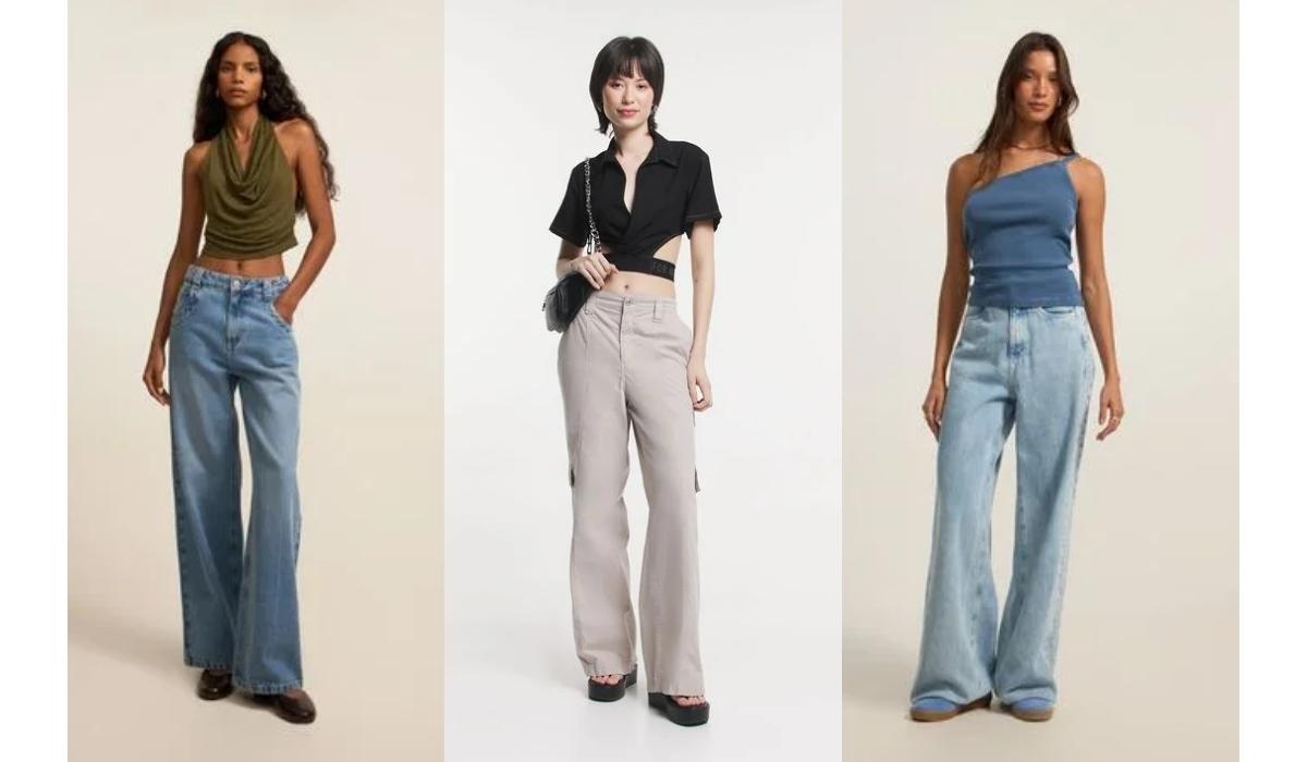 Calça cintura baixa - Achadinhos Bohochic 