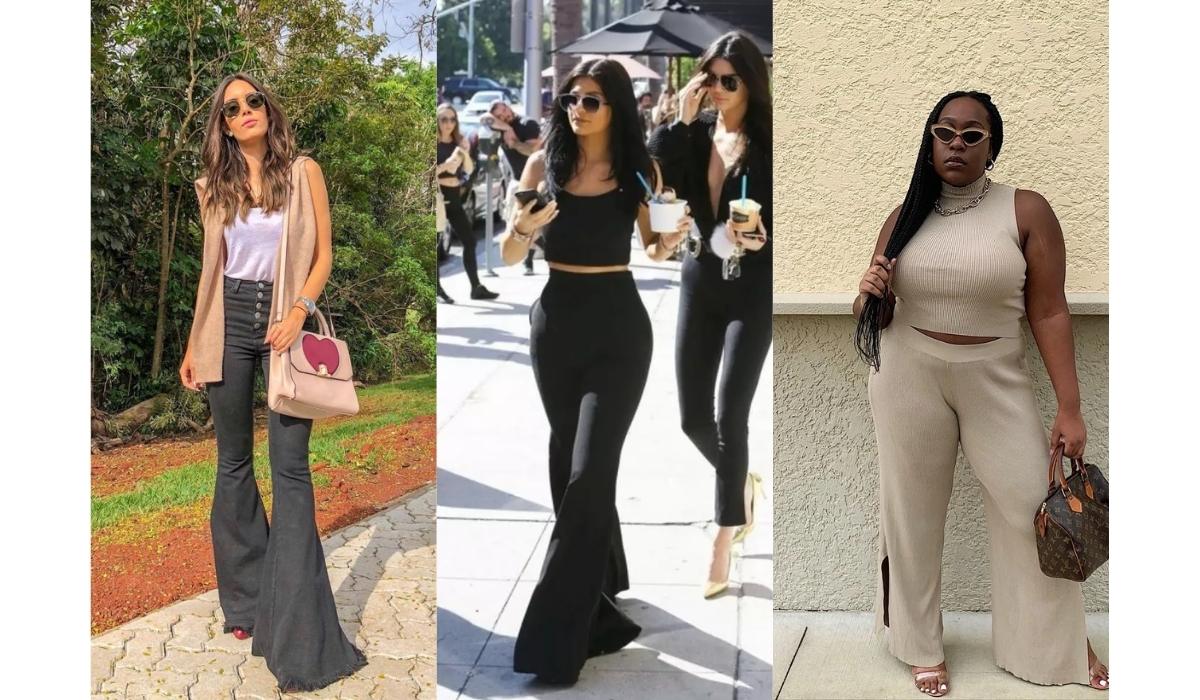 Calça flare feminina - Achadinhos Bohochic