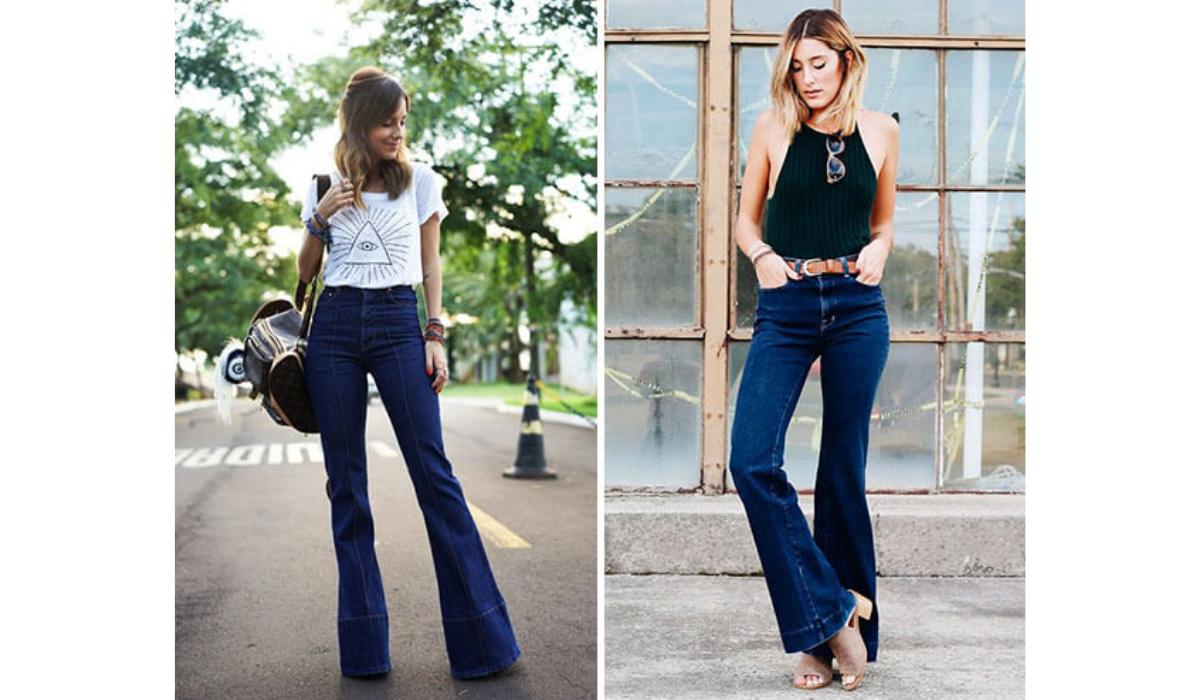 Calça flare feminina - Achadinhos Bohochic