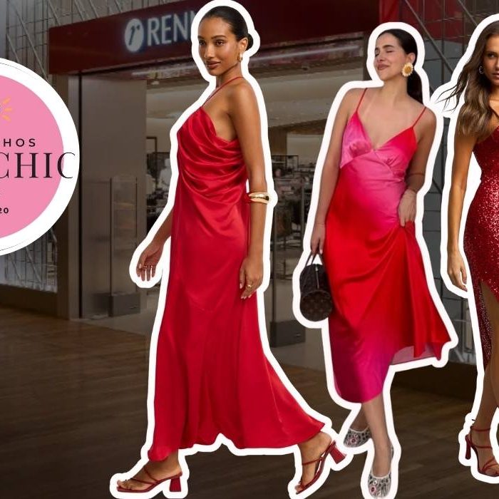 Vestido vermelho Renner longo - Achadinhos Bohochic