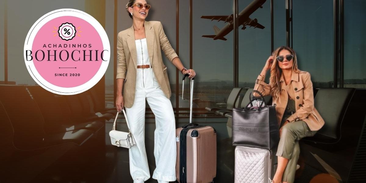 Look aeroporto feminino - Achadinhos Bohochic