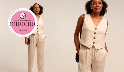 Conjunto de linho feminino - Achadinhos Bohochic