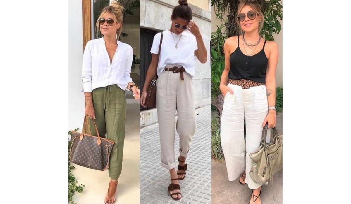 Conjunto de linho feminino - Achadinhos Bohochic