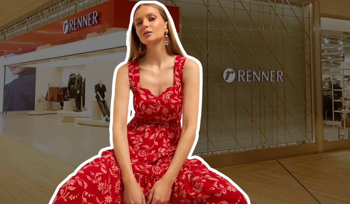 Vestido vermelho Renner longo - Achadinhos BohochicVestido vermelho Renner longo - Achadinhos Bohochic