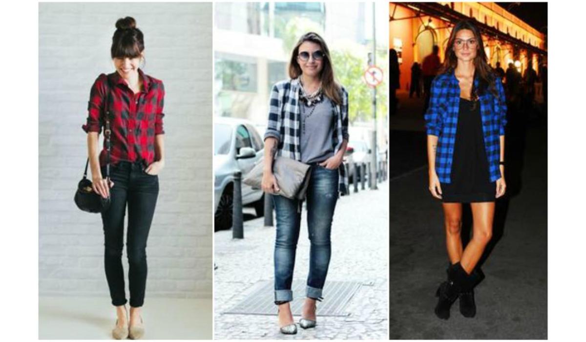 Moda xadrez feminina - Achadinhos Bohochic