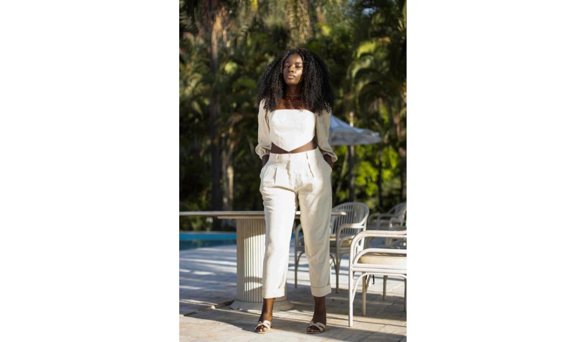 Conjunto de linho feminino - Achadinhos Bohochic