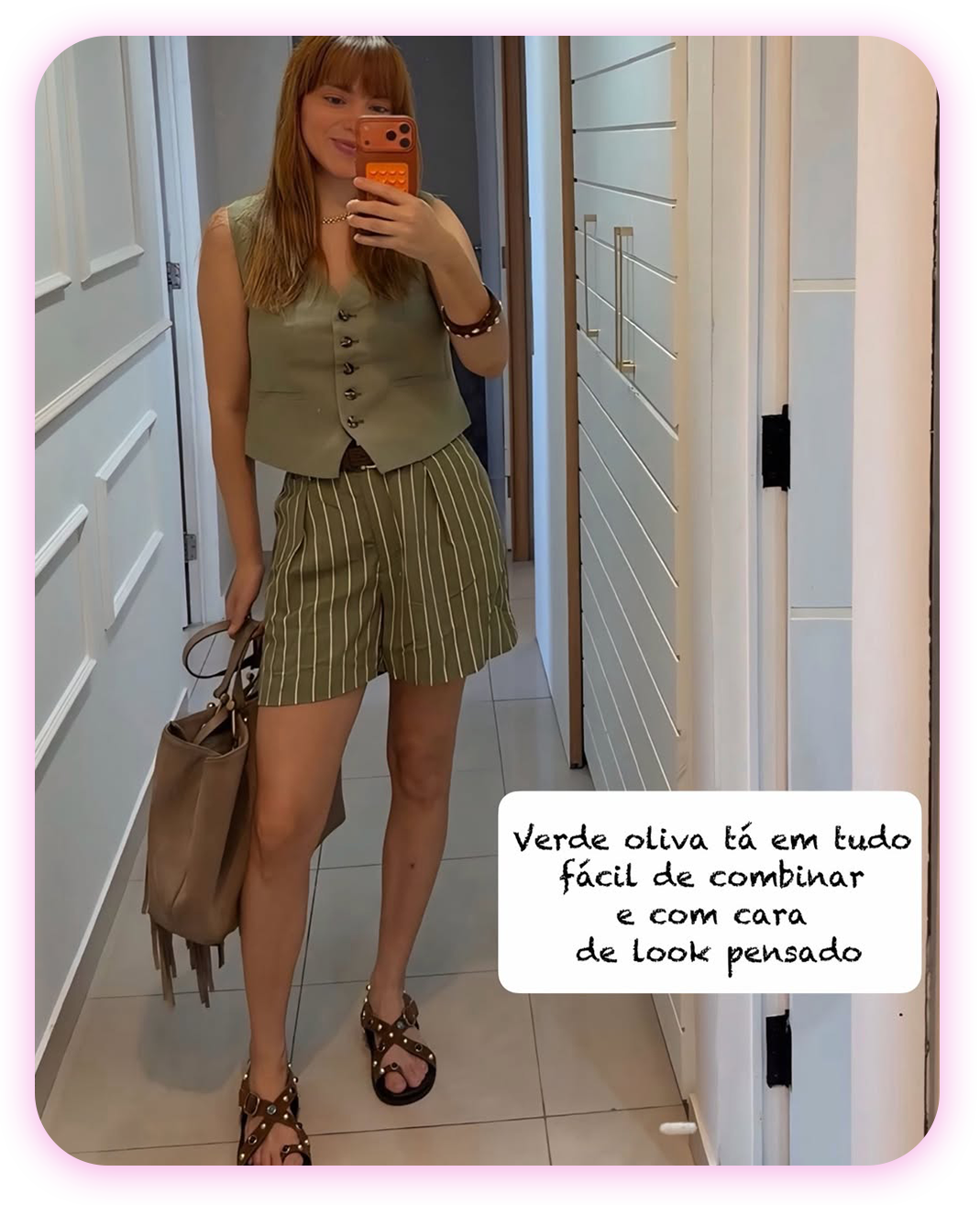 Conjunto Tom terroso verde lodo