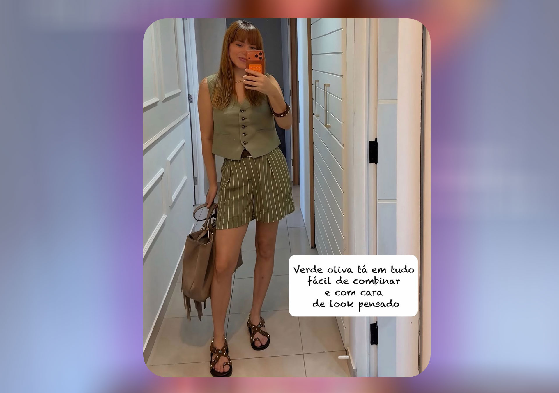 Conjunto Tom terroso cor de lodo