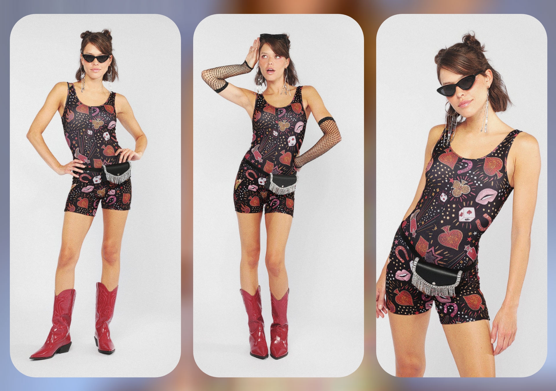 Macaquinho feminino ajustado festivo - preto - Riachuelo - Achadinhos Bohochic