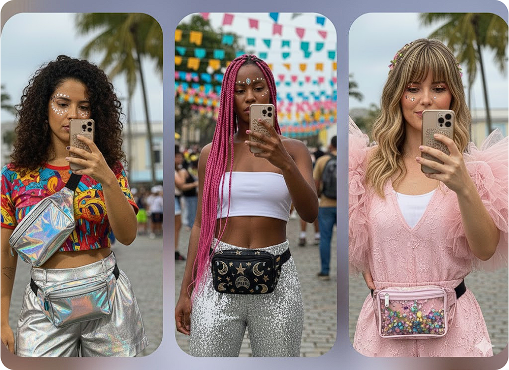 Maquiagem de carnaval - Achadinho Bohochic