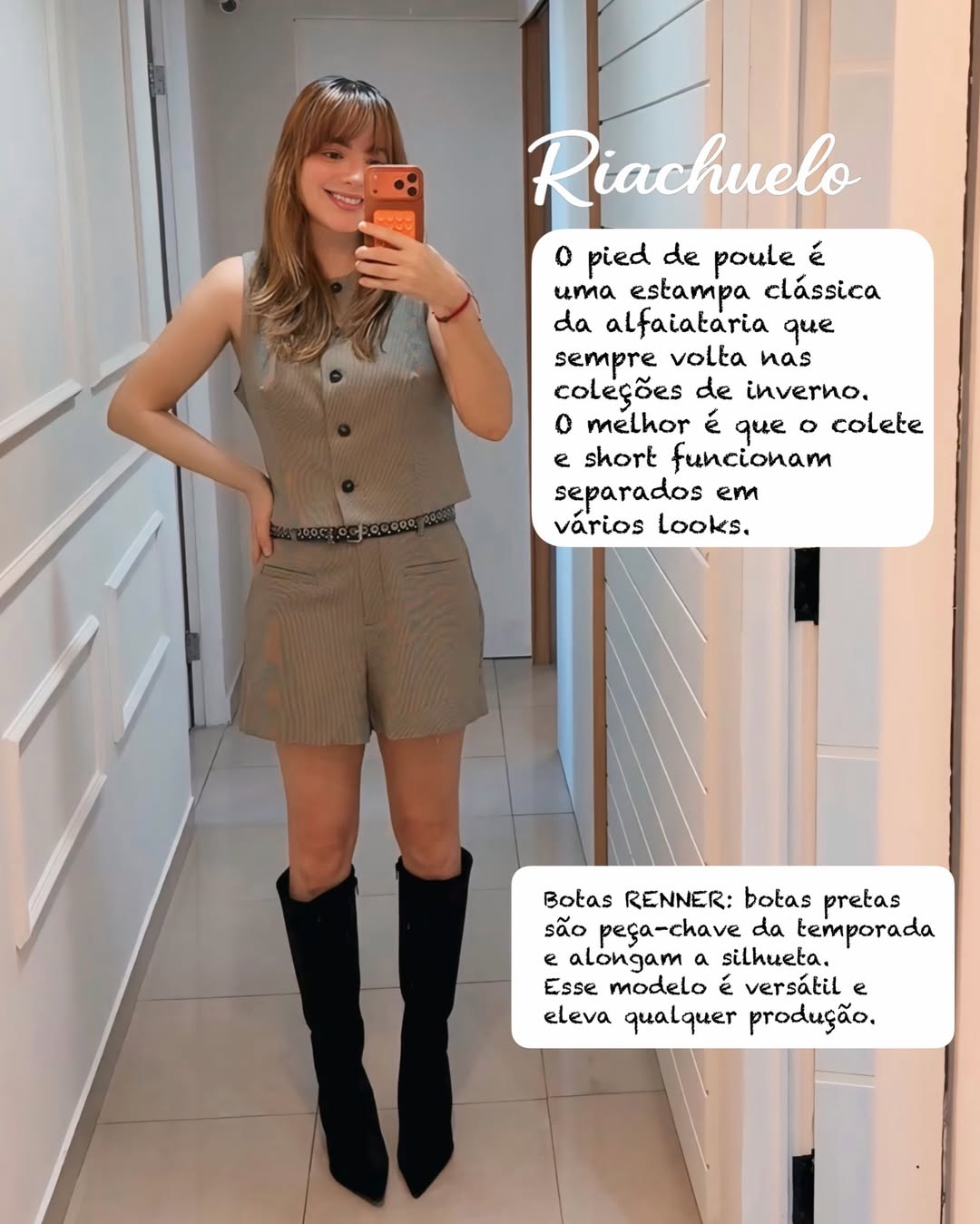 Conjunto pied de poule clássico Riachuelo